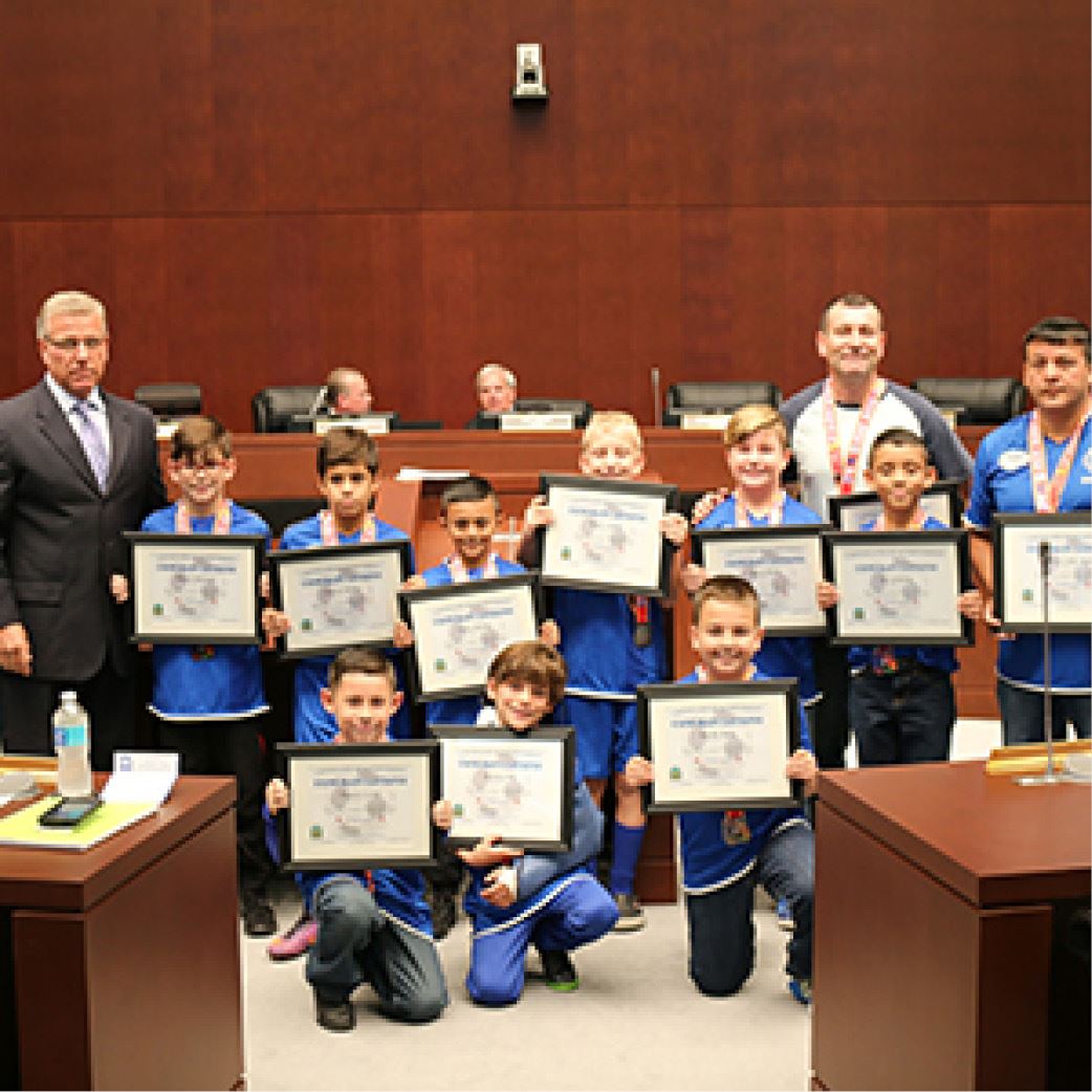 Councilman Burgess Honors AYSO 2017