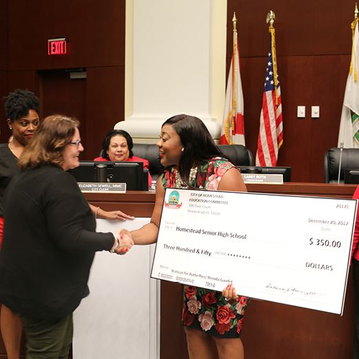 Councilwoman Fairclough Presents Education Mini Grants 2017