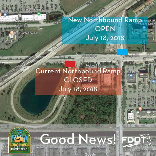 Turnpike Ramp Open July 18th