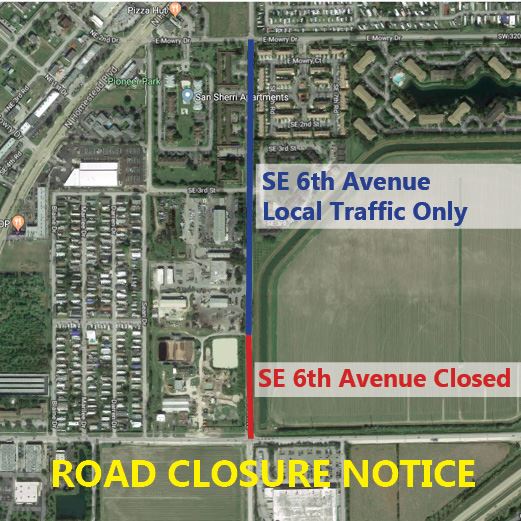 SE 6th Ave Closed Sept 2018
