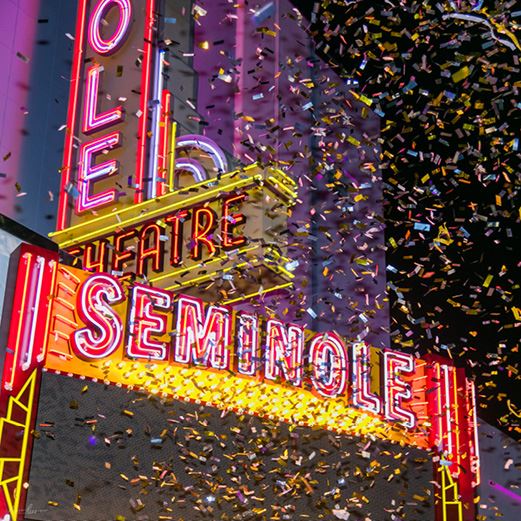 Seminole Lights New Marquee