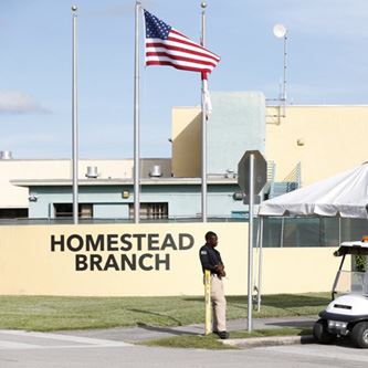 Homestead Immigrant Center Sign