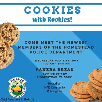 Cookies with Rookies July 2019