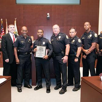 Mayor Shelley Officer of the Month August 2019