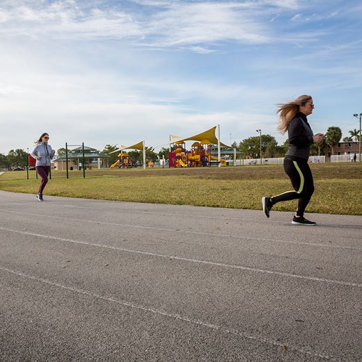 People Running at Blakey Park