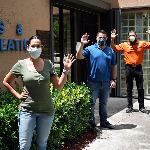 Parks Staff in Masks
