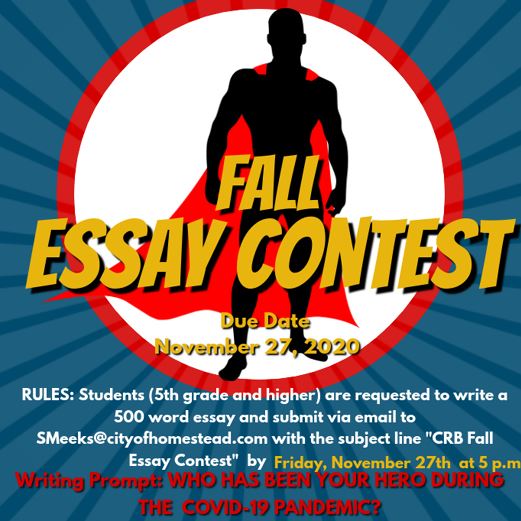 CRB Fall Essay Contest 2020 Announcement