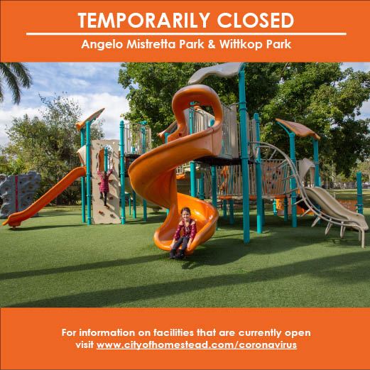 Mistretta and Wittkop Parks Temporarily Closed