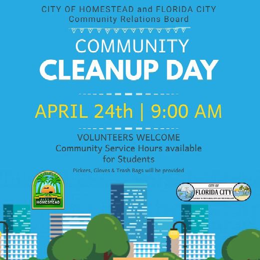 CRB Spring Community Cleanup Flyer 2021