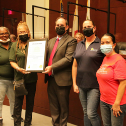 Mayor Losner Presenting November Adoption Month Proclamation