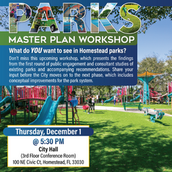 Graphic of Parks Master Plan Information