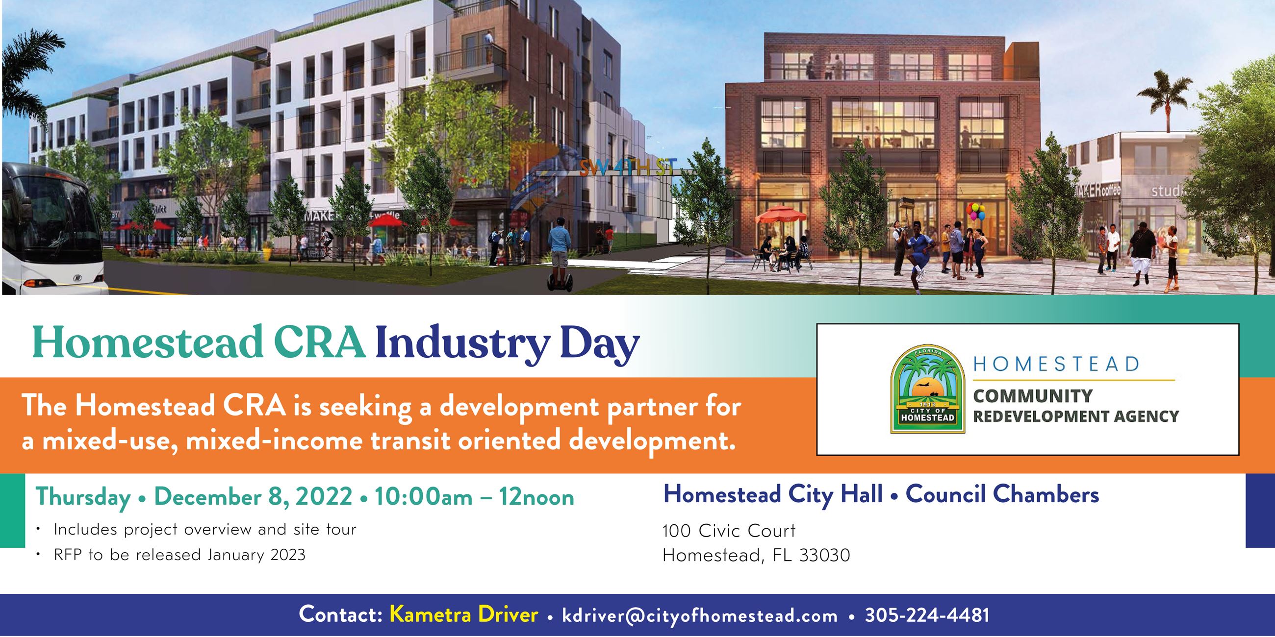 Homestead CRA Industry Day flyer Dec. 8th