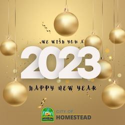 Happy New Year 2023 (Golden Flyer with Gold Balloons)