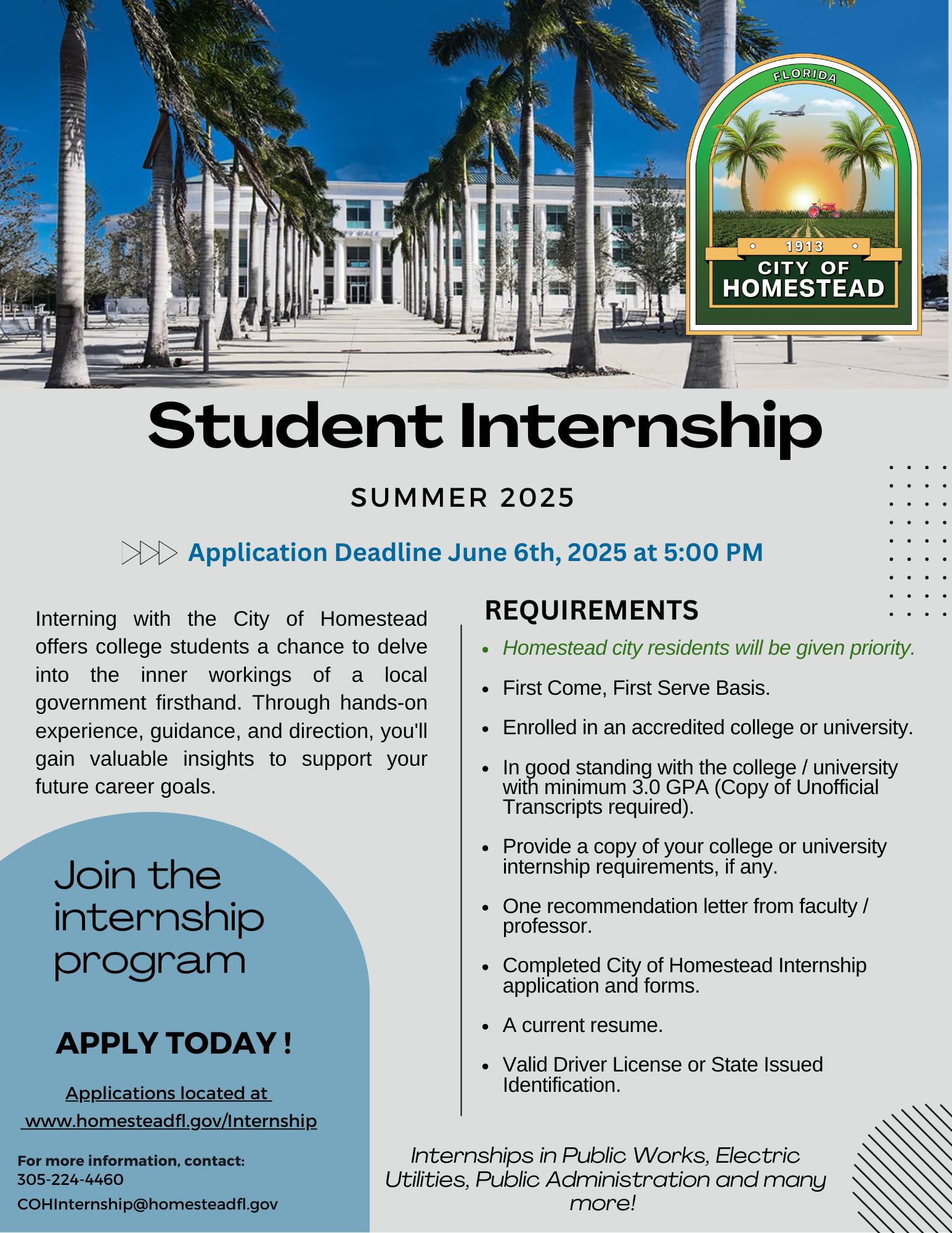 Flyer Summer Internship 2025