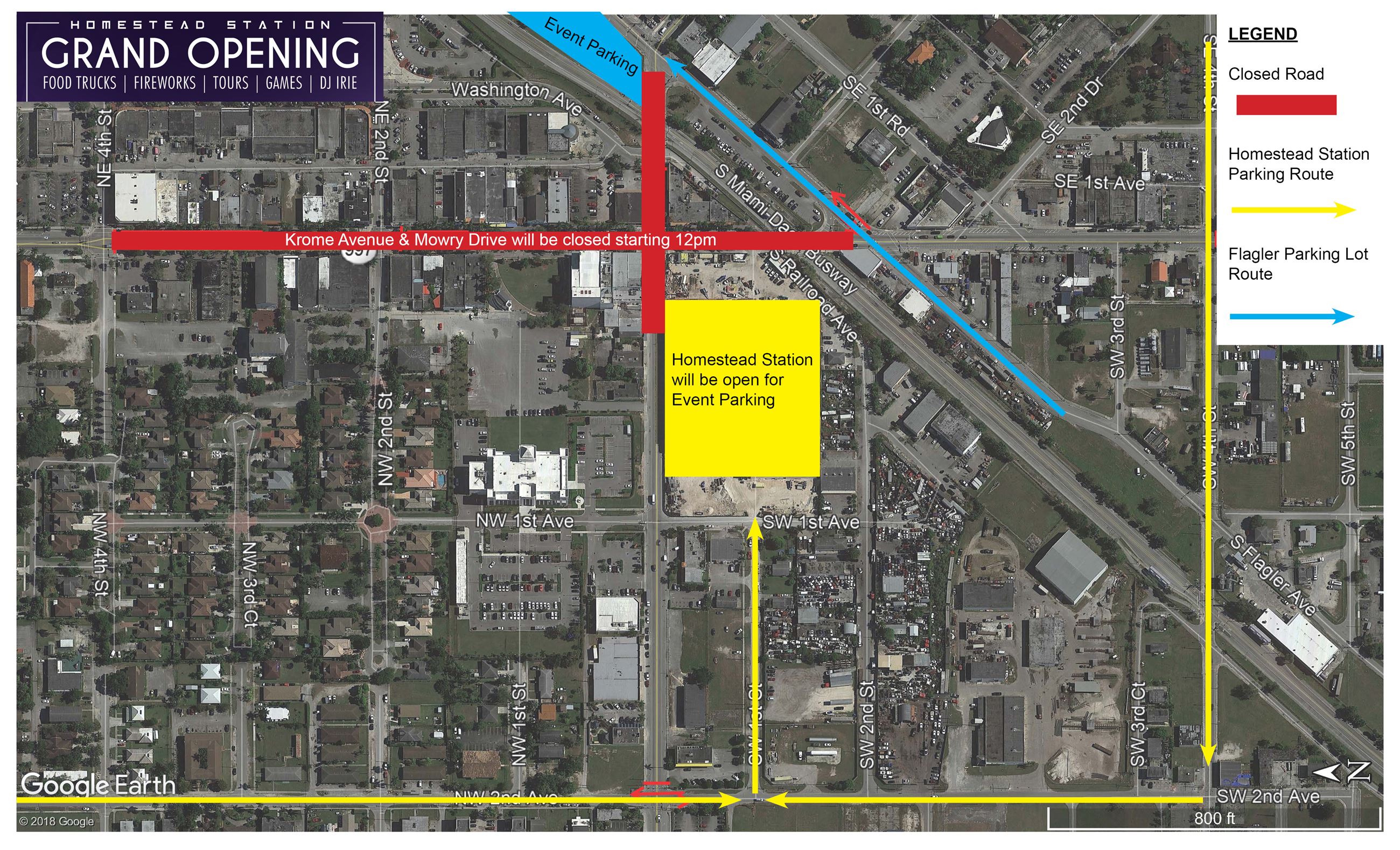 Homestead Station Grand Opening Traffic Plan