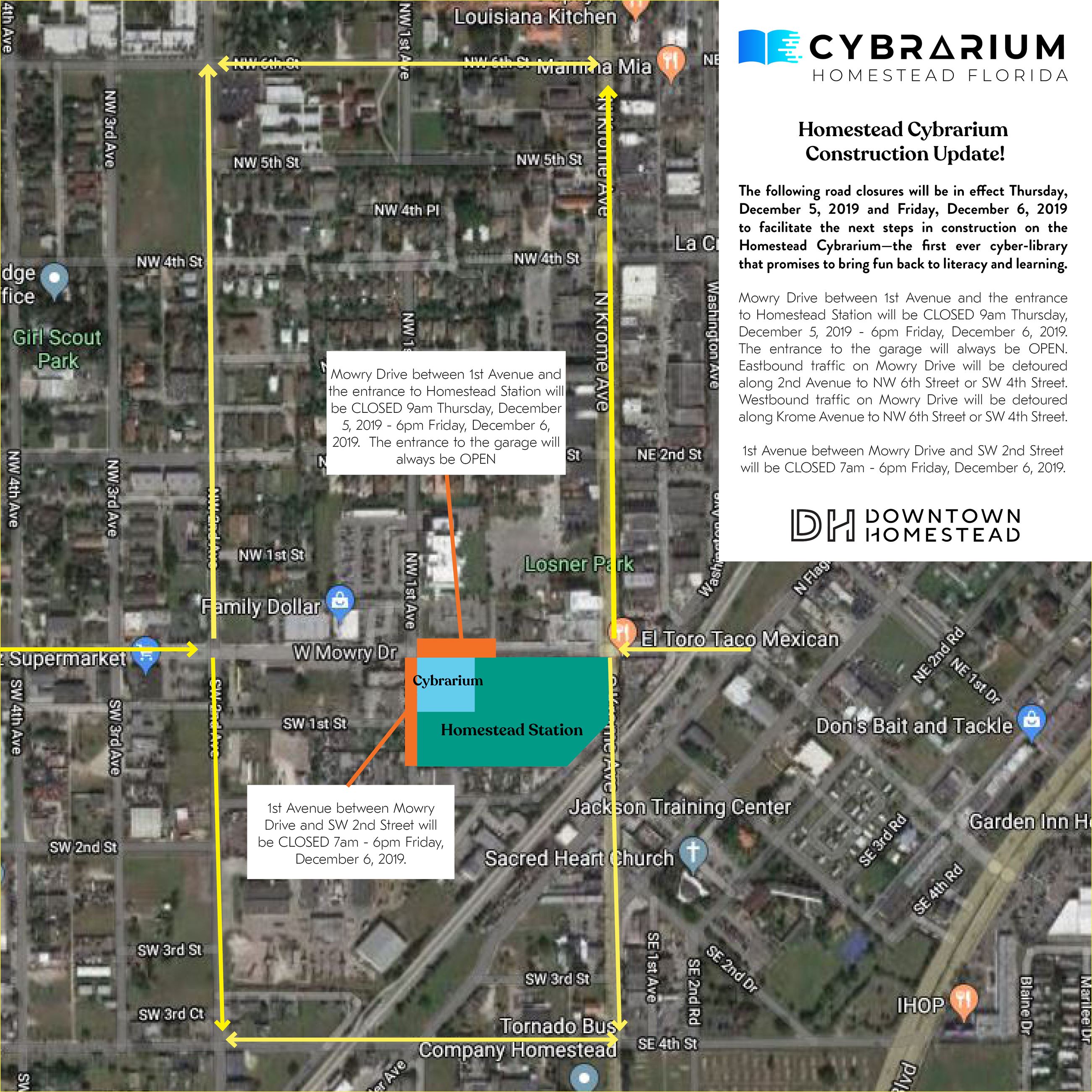 Cybrarium Road Closure 12.05.2019 