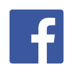 facebook logo blue/white