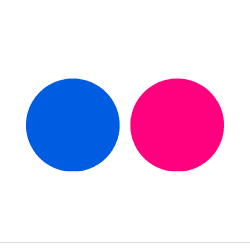flickr logo blue/pink