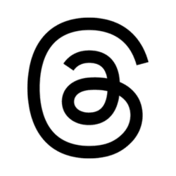 threads logo black