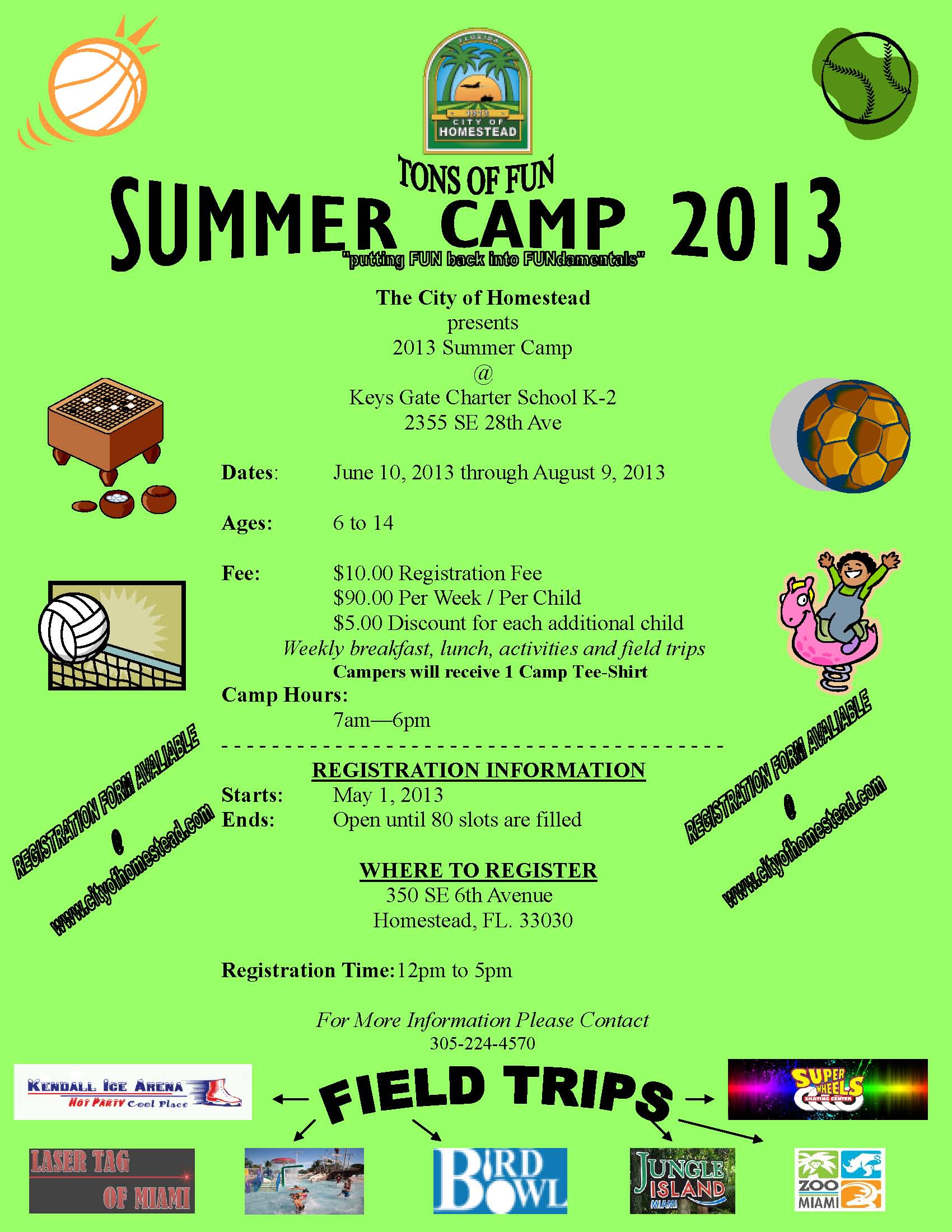 City of Homestead Summer Camp 2013