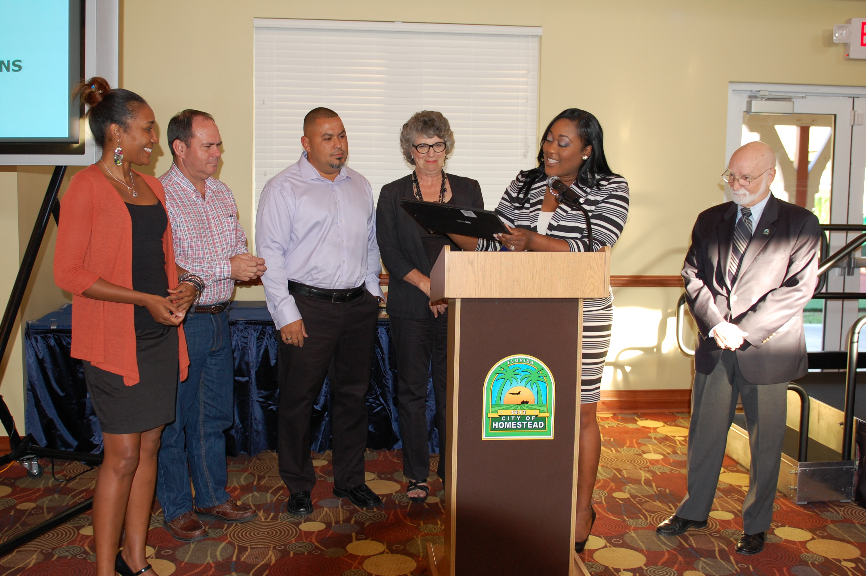 Centennial Steering Committee recognized by Councilwoman Fairclough