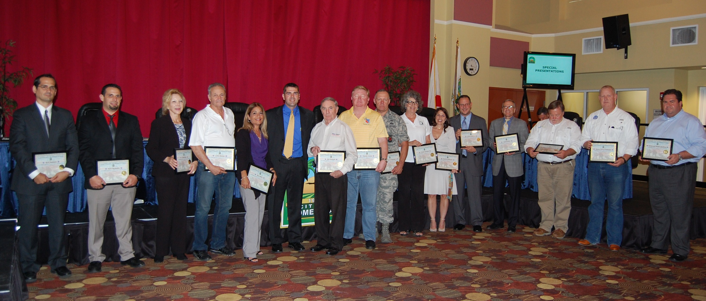 Shelley recognizes Military Appreciation Day Team of Volunteers and Sponsors