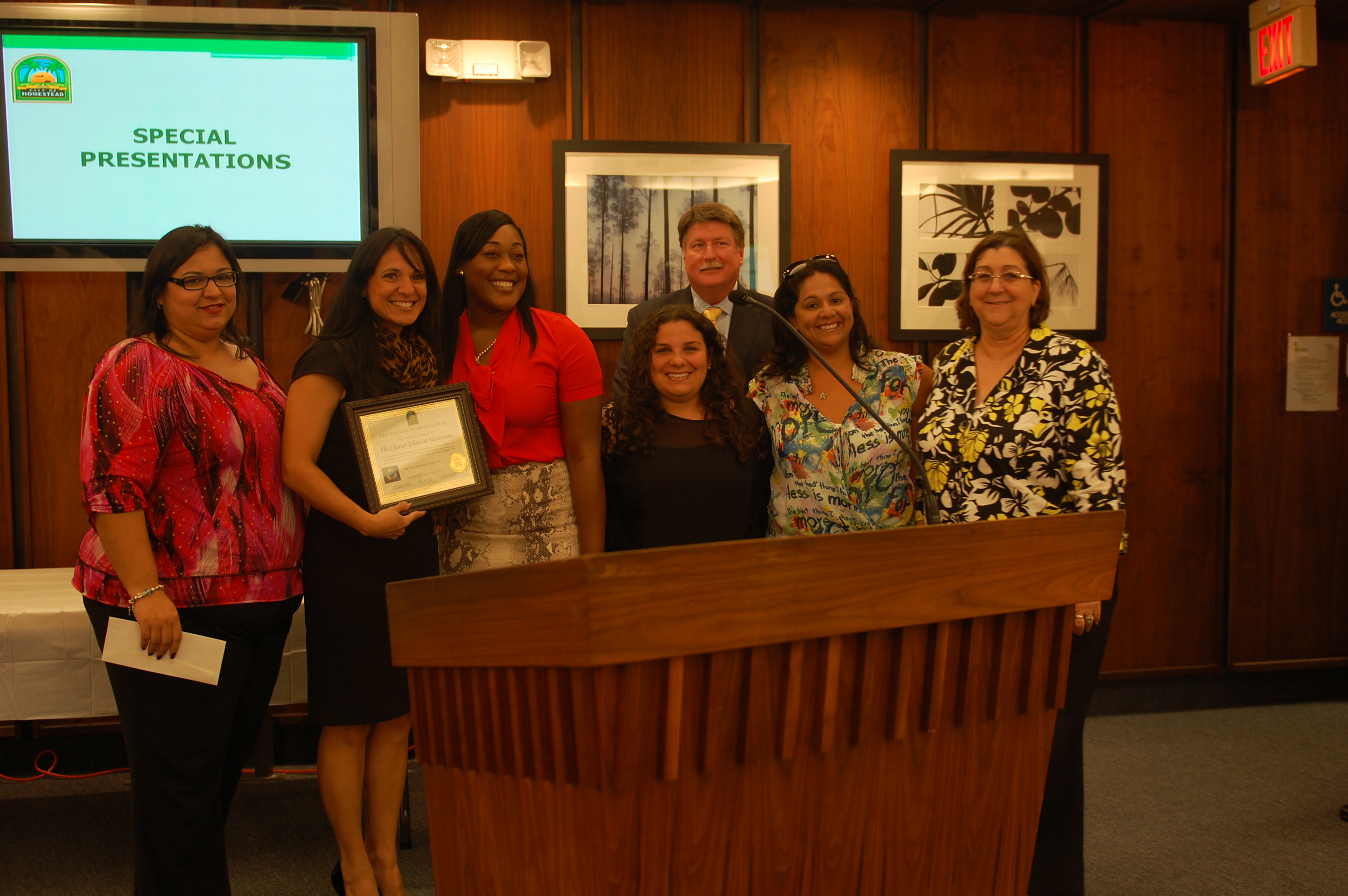 Councilwoman Fairclough with Charter School at Waterstone