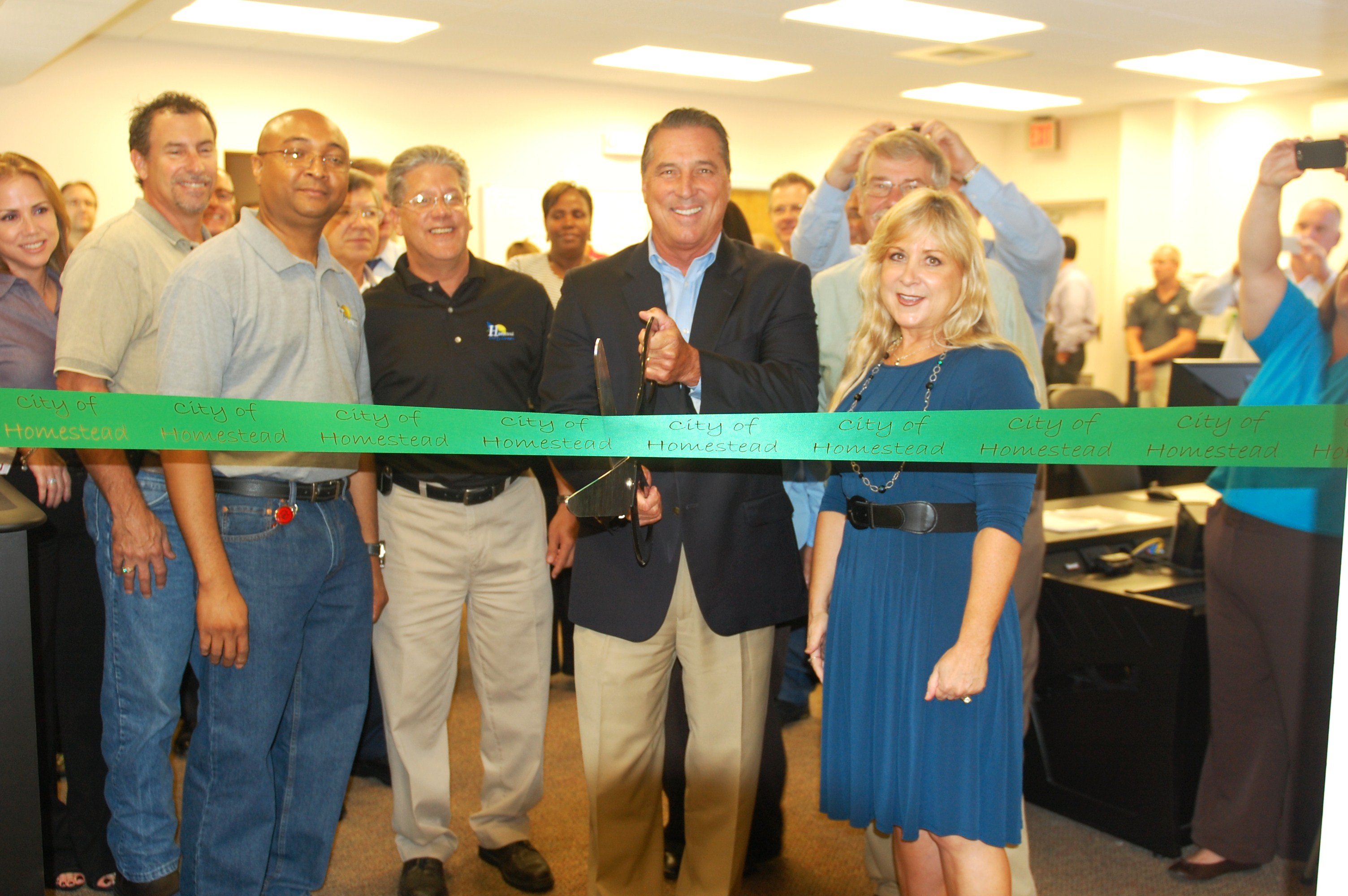 Mayor Bateman Ribbon Cutting Electrical Control Center