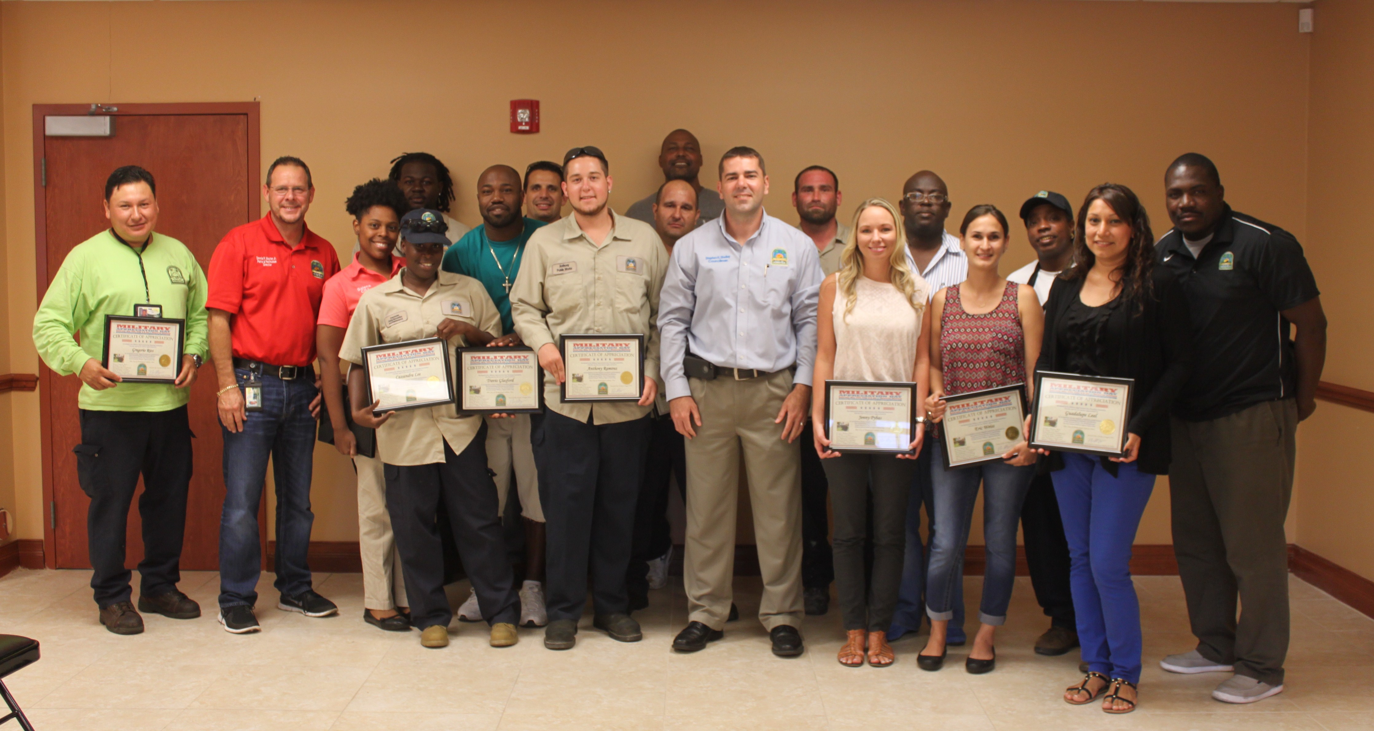 Councilman Shelley Recognizes Homestead Employees