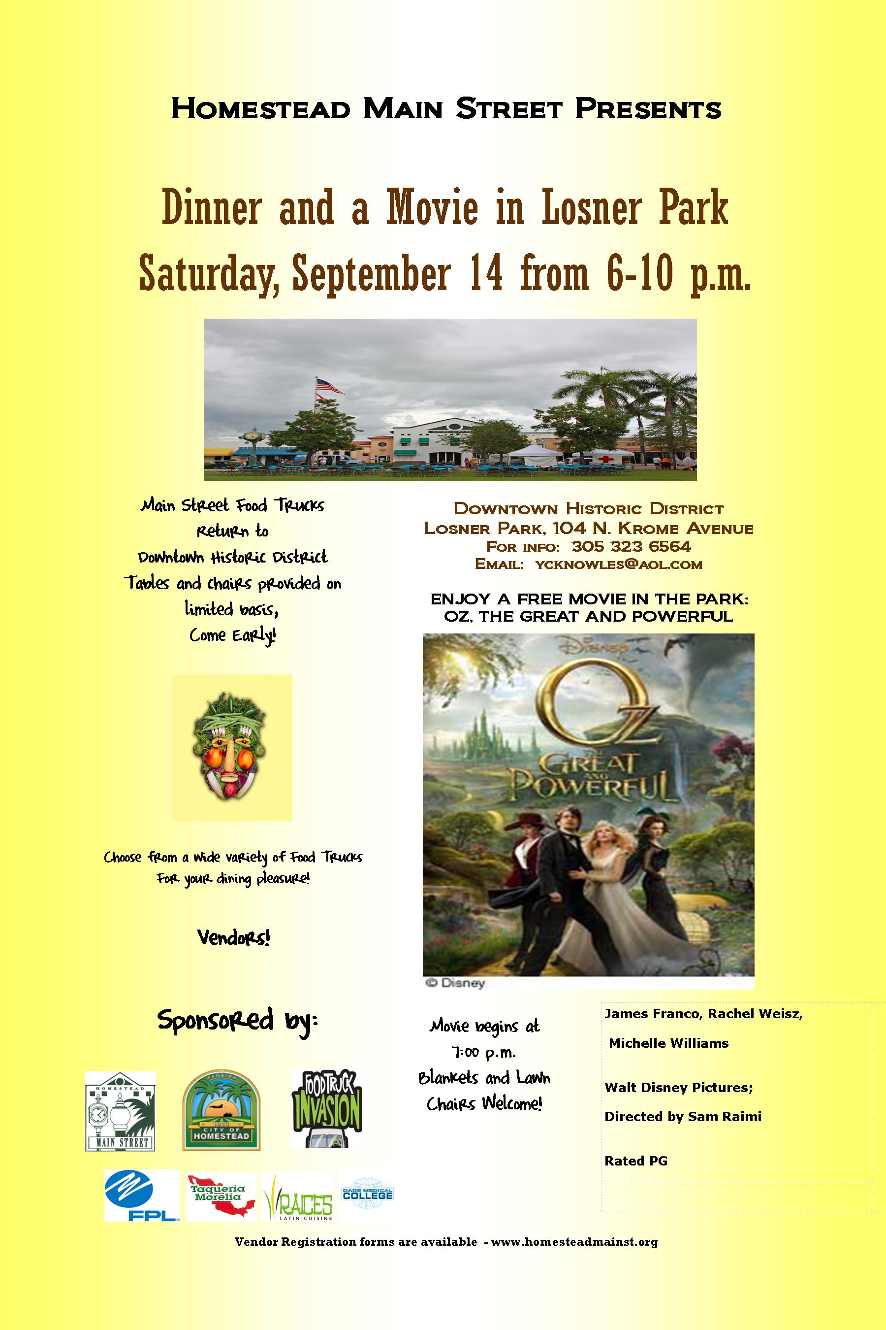 Mainstreet dinner September 2013