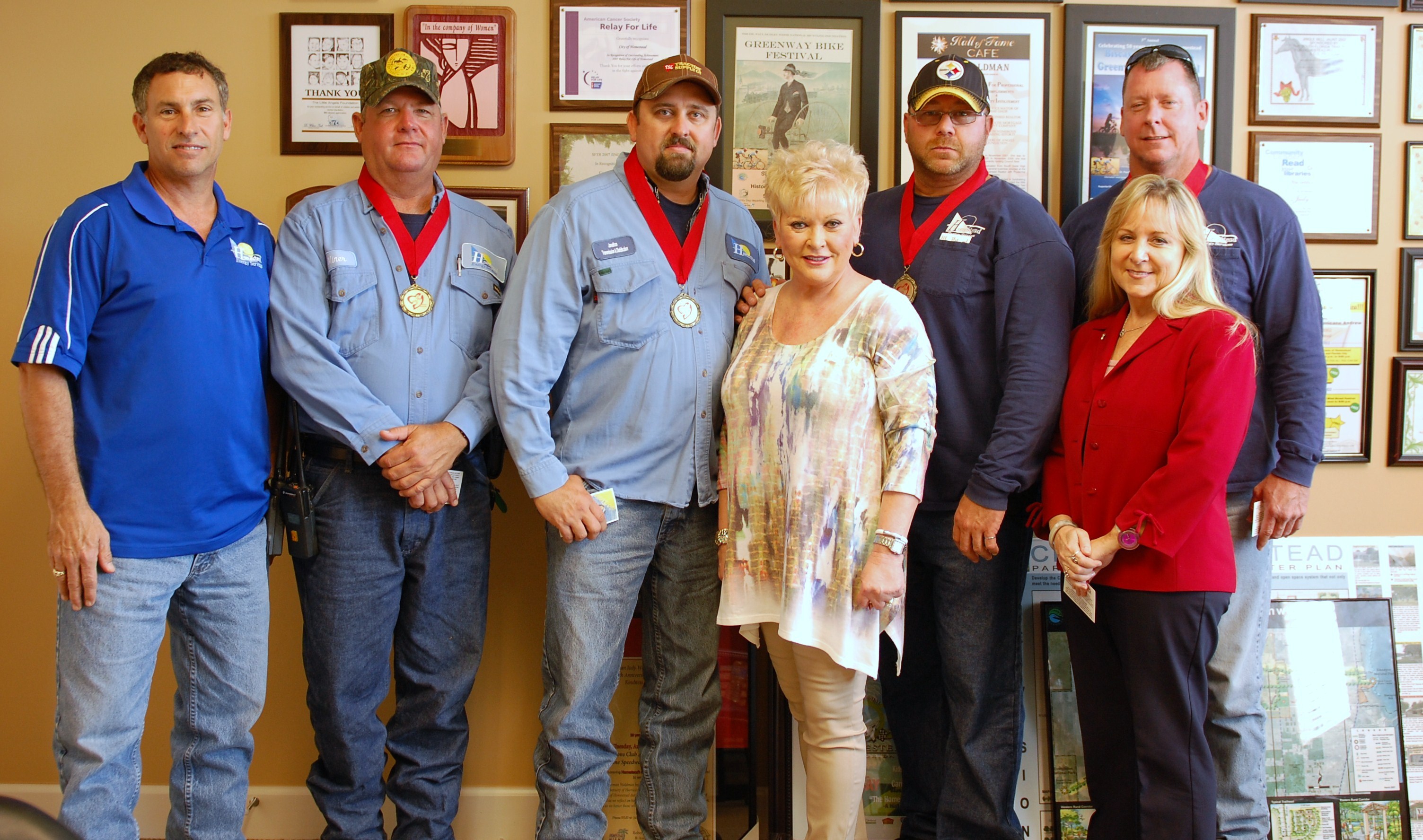Councilwoman Waldman with Heroes of Arlington Street