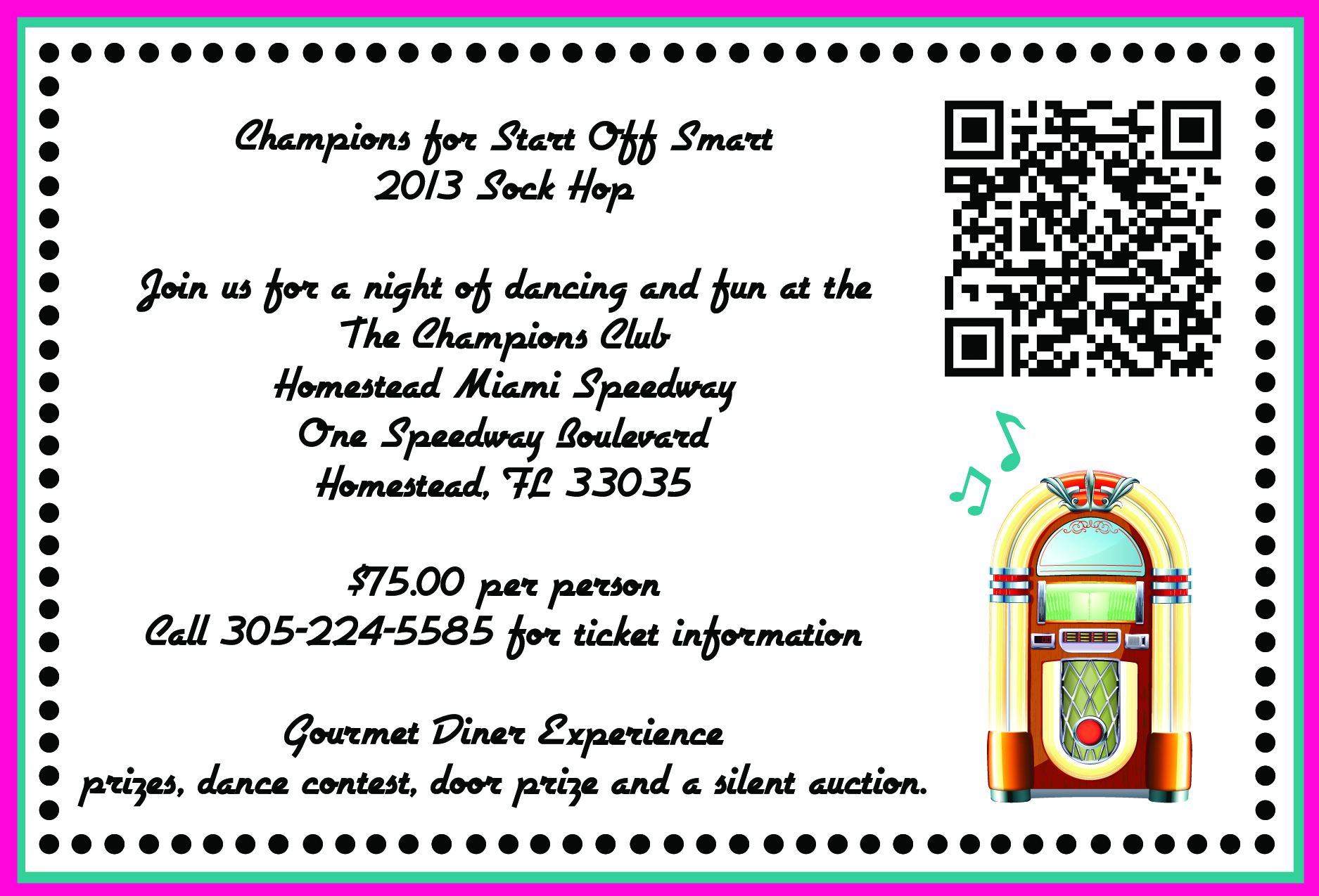 SOS Sock Hop event