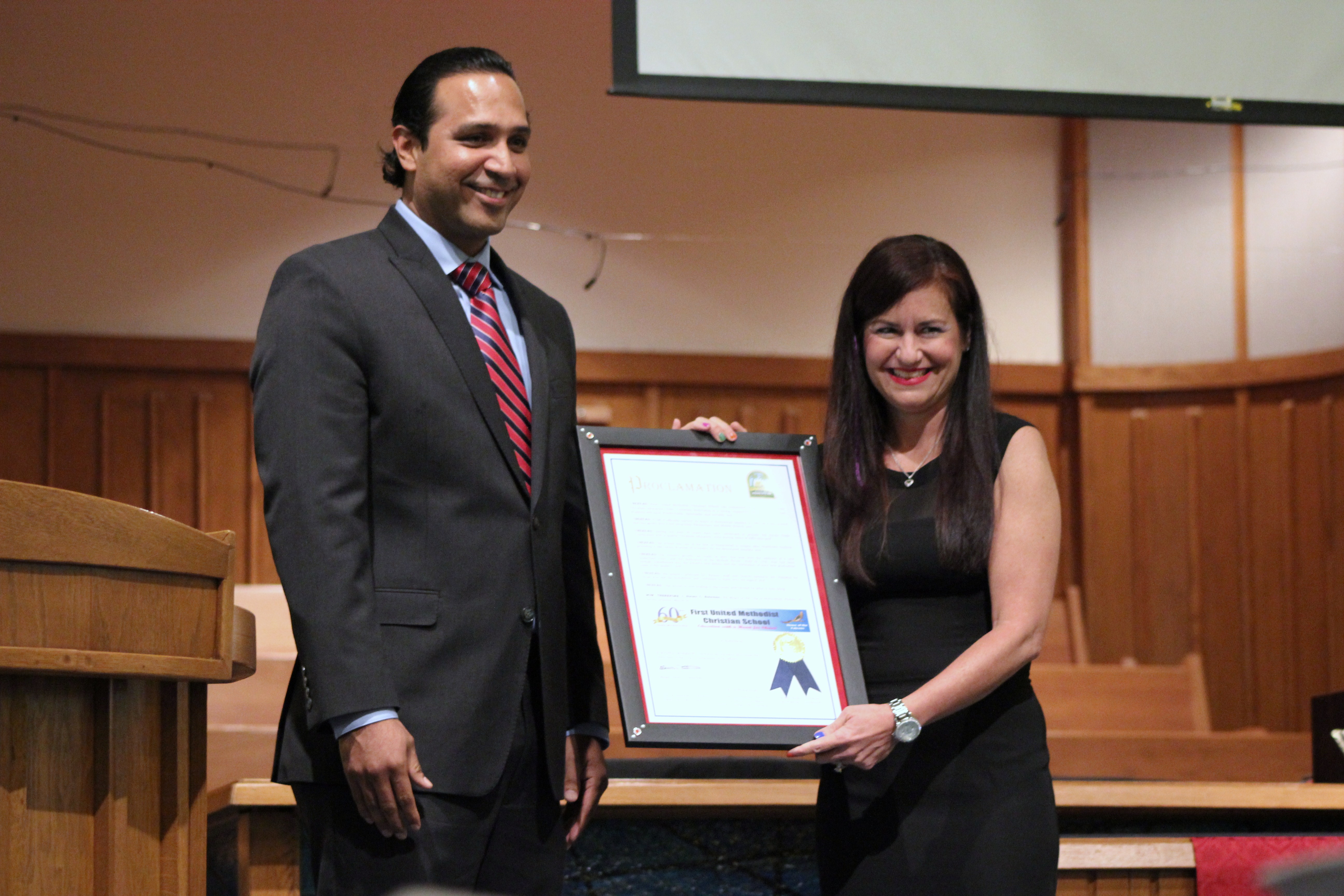 Councilman Maldonado Proclimation to First United Methodist