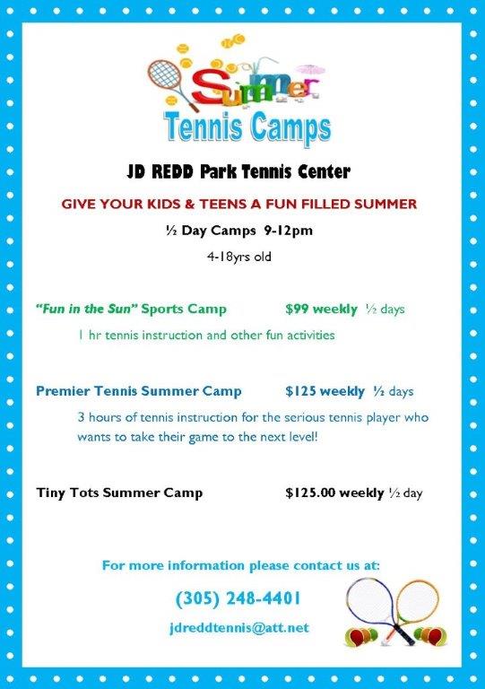 JD Redd Summer Tennis Camp