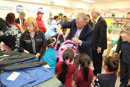 Councilman Burgess Leads MDCLC Backpack Giveaway