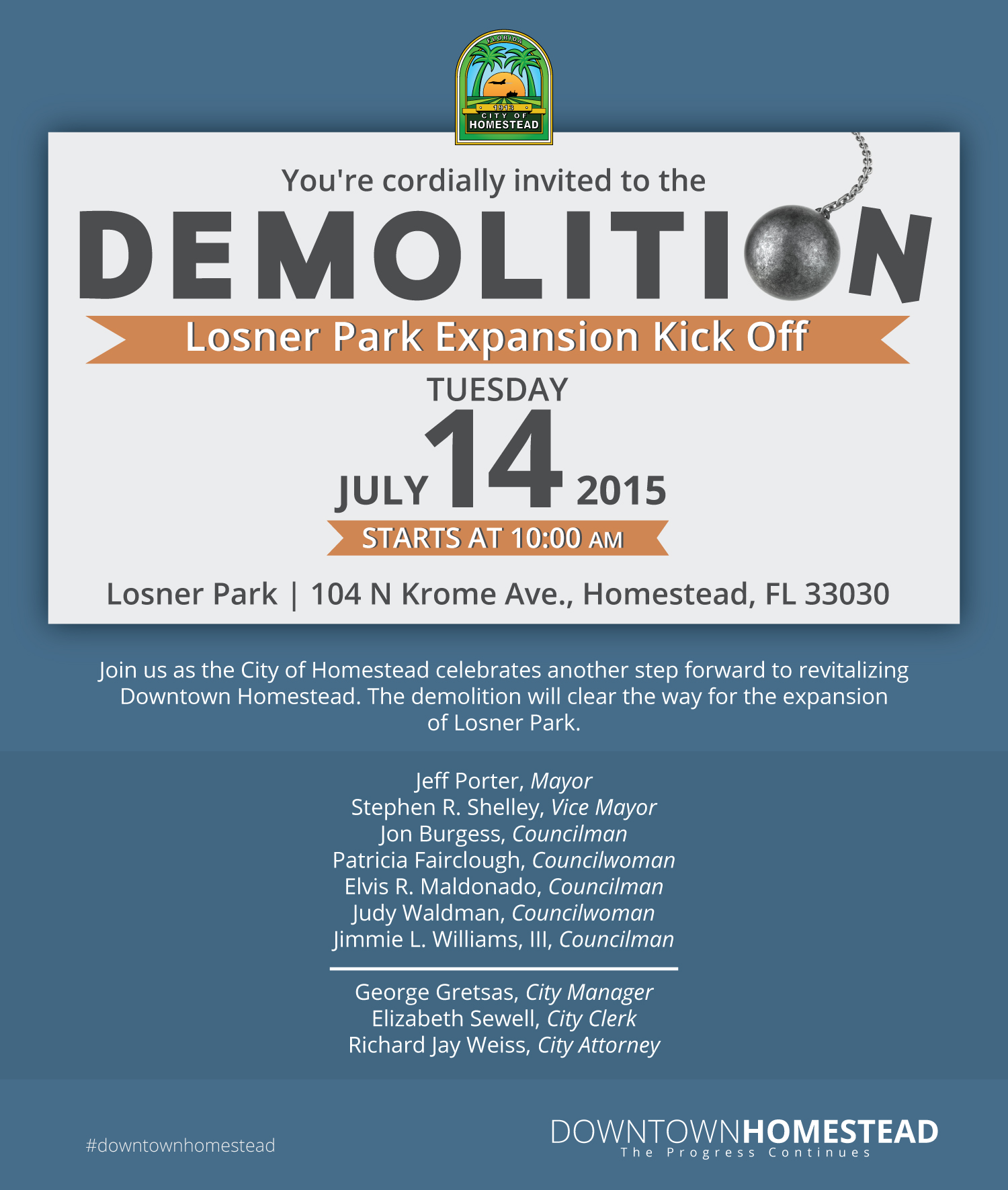 Demolition Kick Off Ceremony