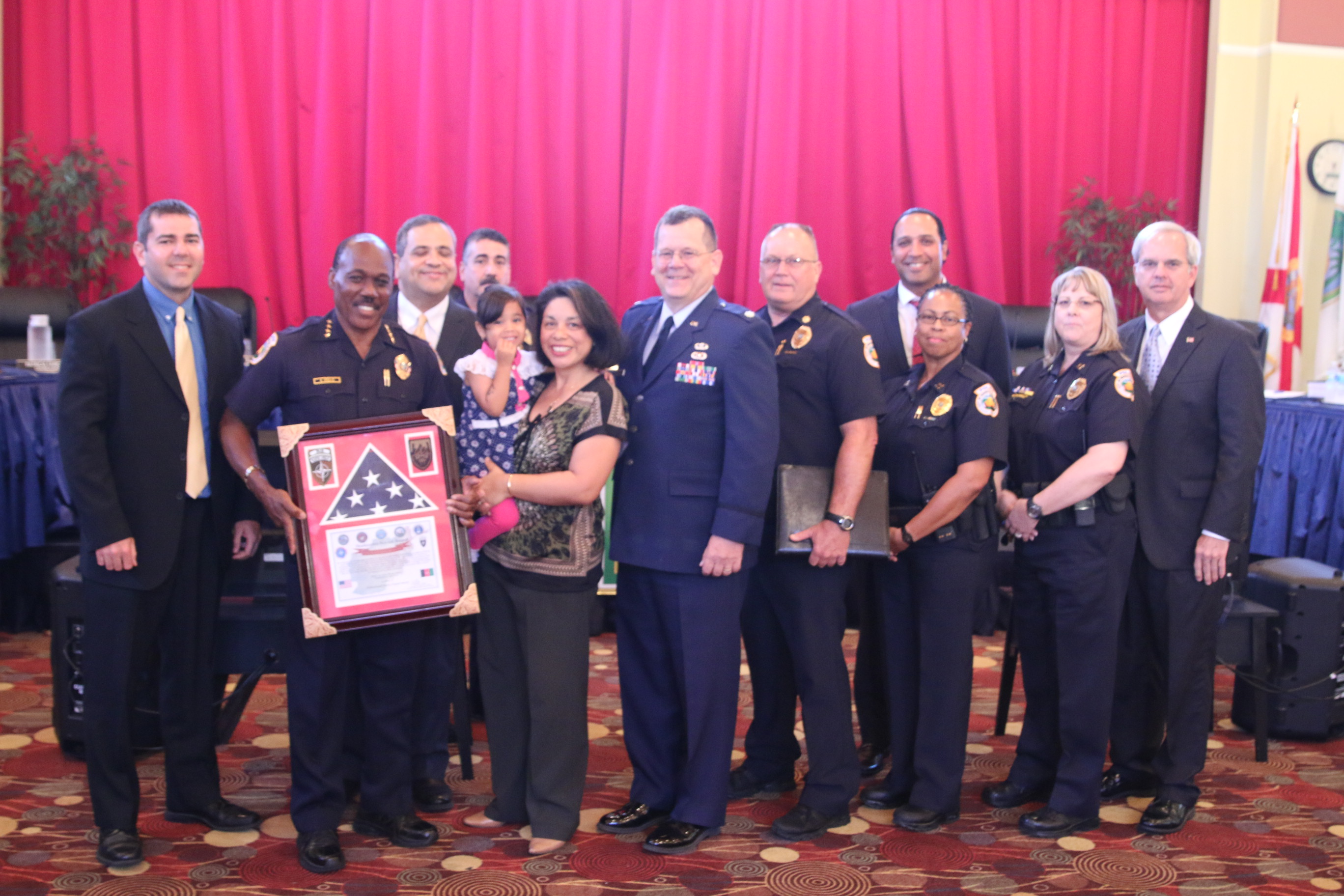 HPD Honored by Col. Davis