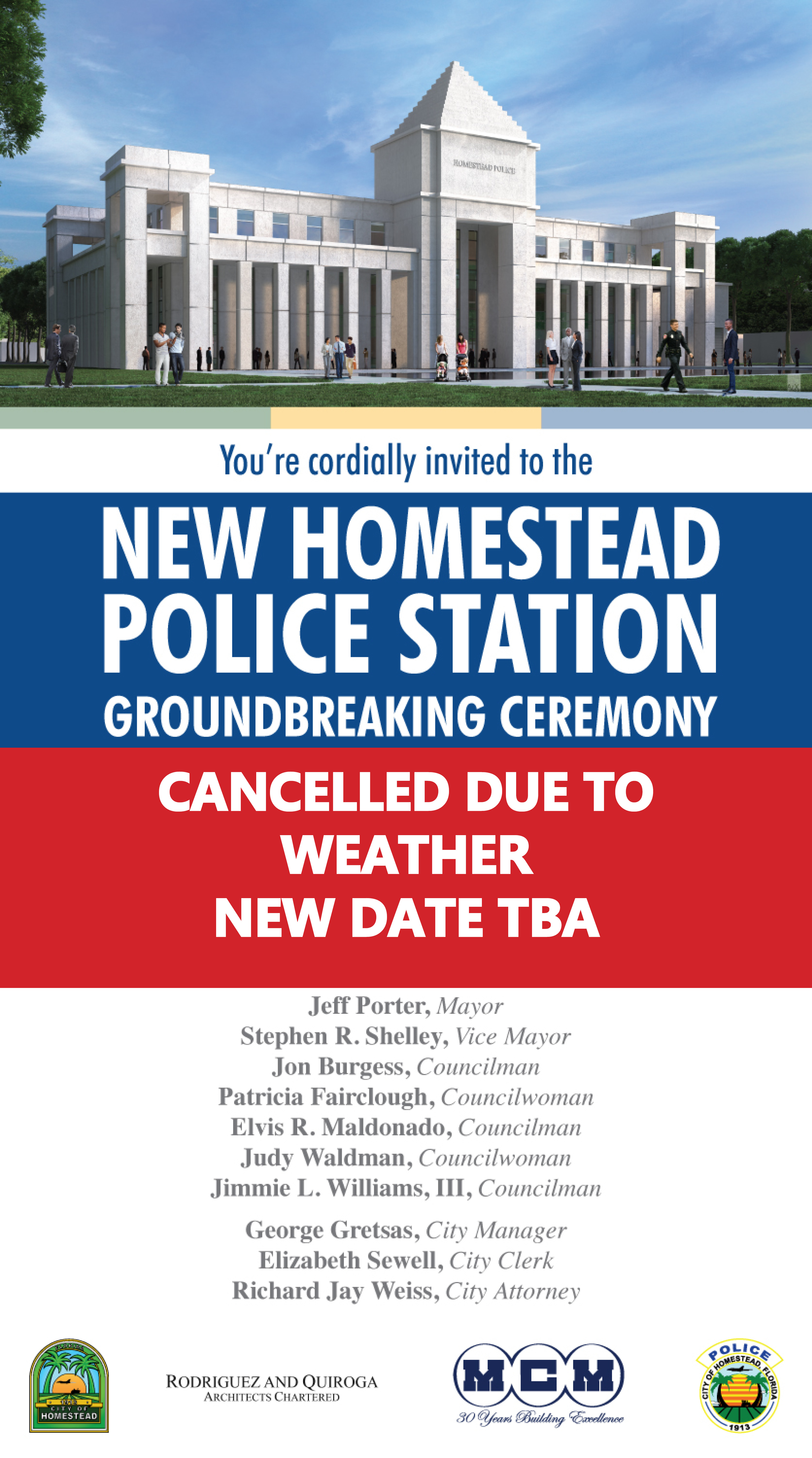 Police Station Groundbreaking Postponed