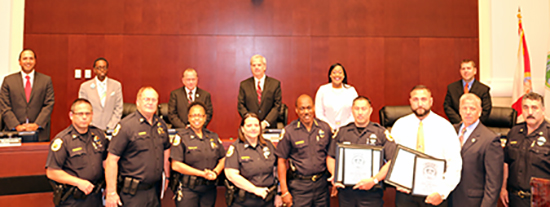 Councilman Burgess Honors Officers of the Month