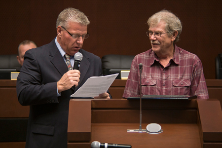 Councilman Burgess and Ken Konkol
