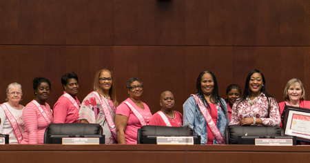 Vice Mayor Fairclough and Survivors