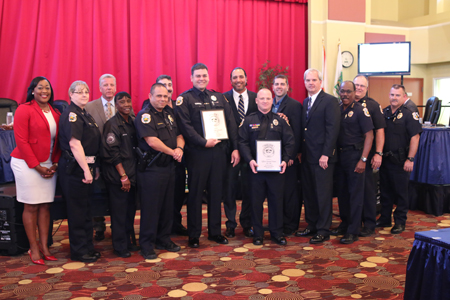 Mayor Porter Honors Officers of the Month